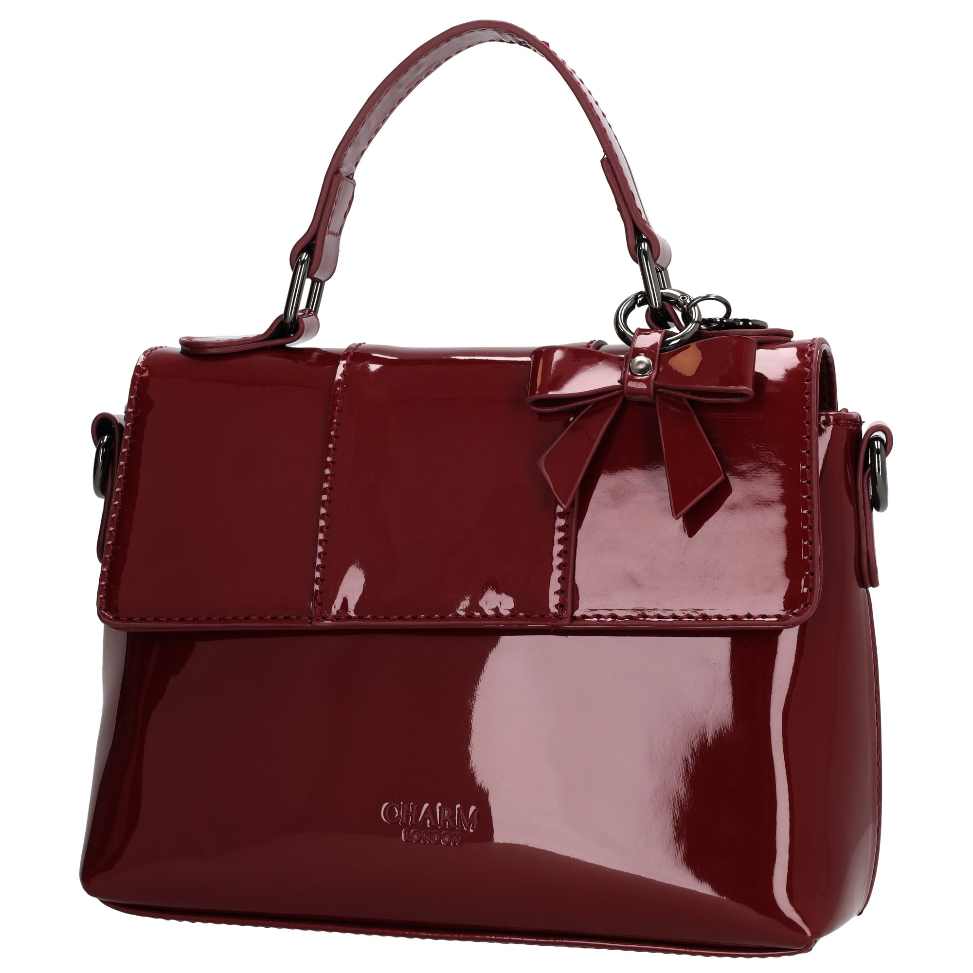 Charm London Charm London Kensington Handtas lak-bordeaux