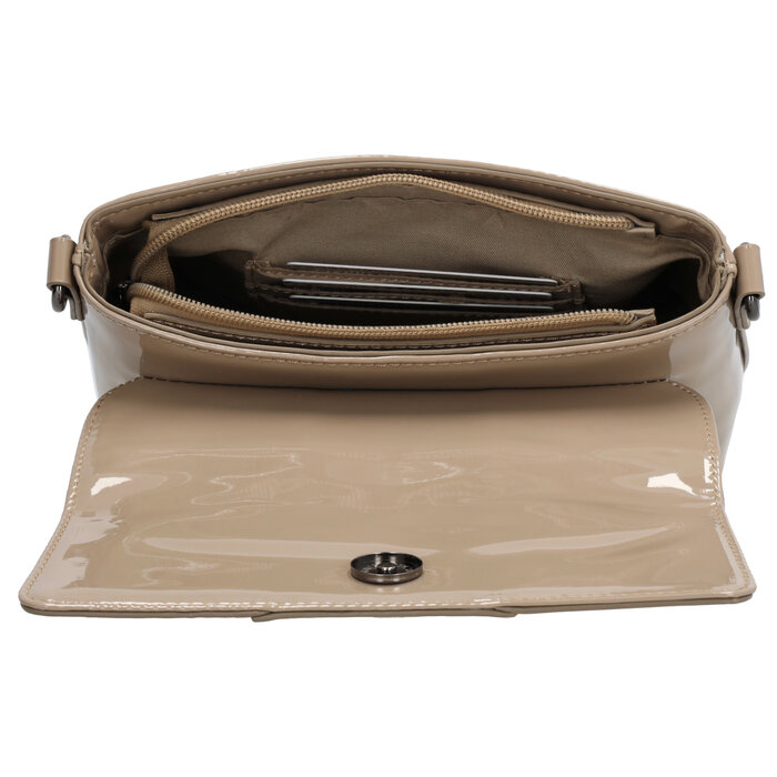 Charm London Charm London Kensington Handtas lak-taupe
