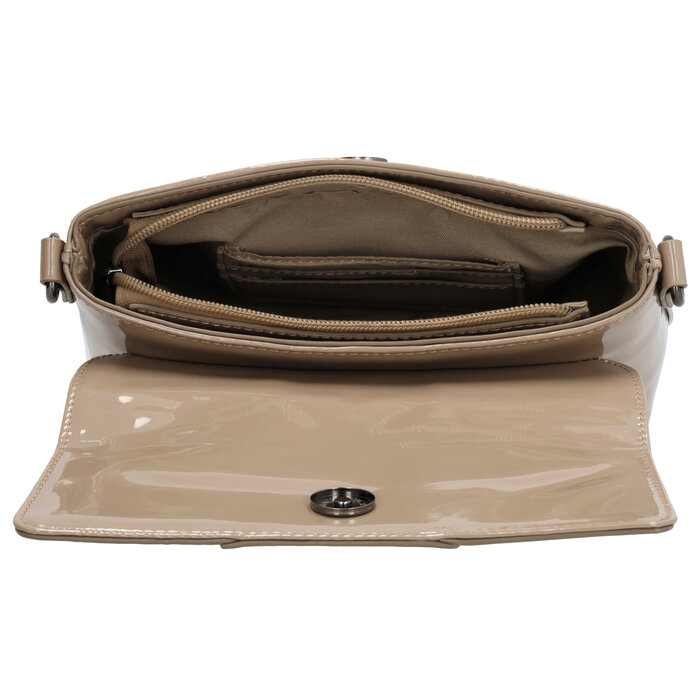 Charm London Charm London Kensington Handtas lak-taupe