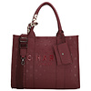 Charm London Bond Avenue Laptoptas 15,6 inch bordeaux stippen