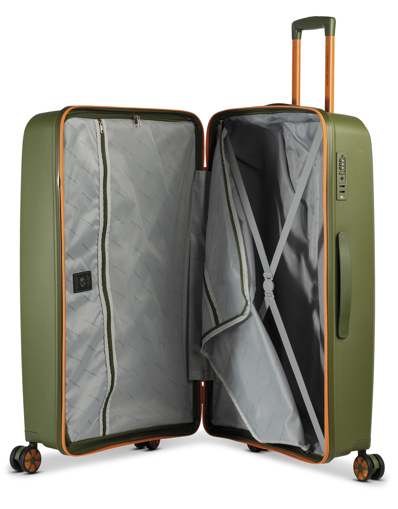 Worldpack Lumen 4-wiel trolley-reiskoffer 76cm groen