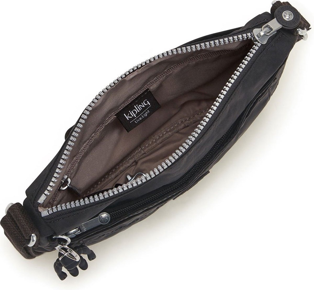 Kipling Kipling Sebastian schoudertasje black noir