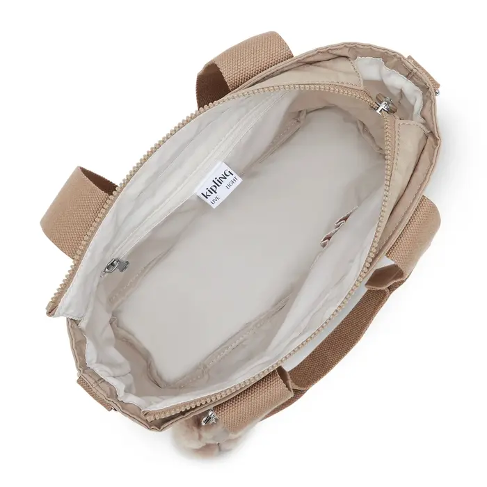 Kipling Kipling Minta M UP schoudertas tan beige