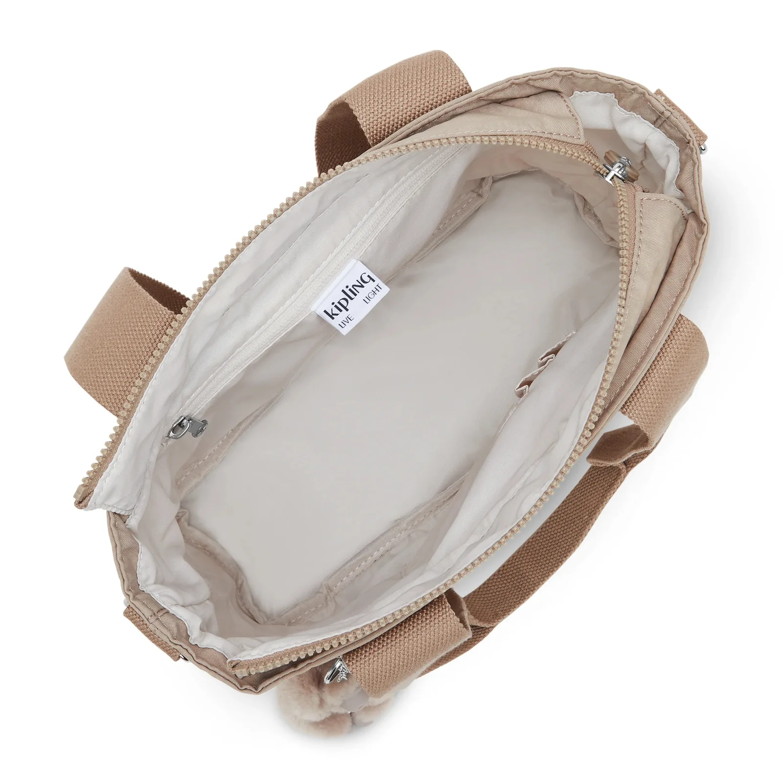 Kipling Kipling Minta M UP schoudertas tan beige