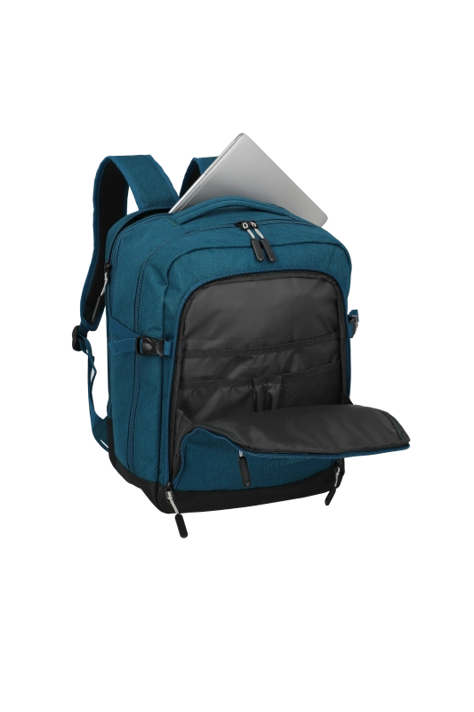 Travelite Travelte Kick Off 15.6" laptop-cabin rugtas (30x40x20-23cm) petrol