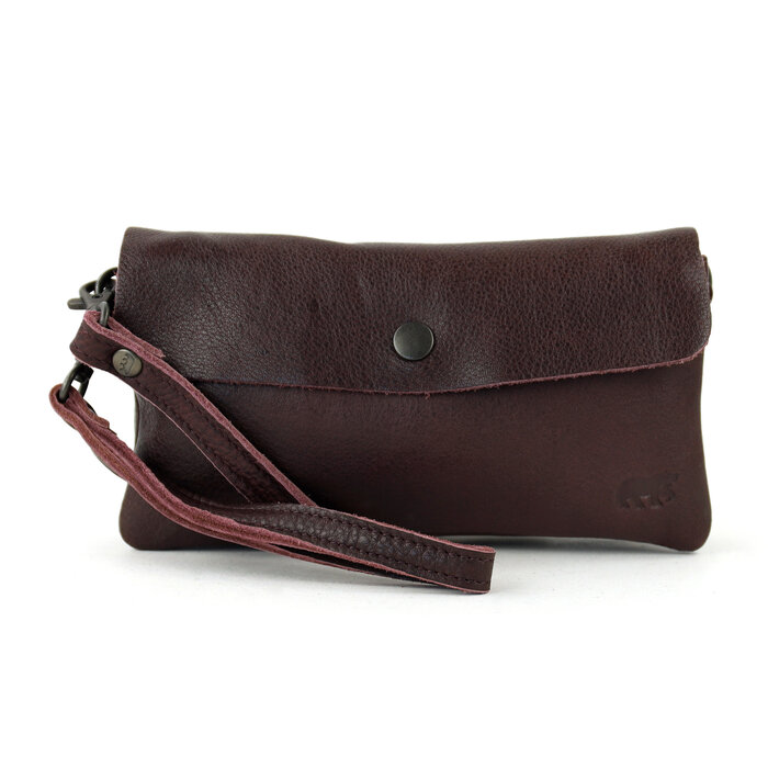 Bear Design Bear Design Lydia clutch-schoudertasje-telefoontasje bordeaux