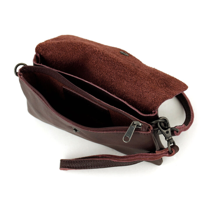 Bear Design Bear Design Lydia clutch-schoudertasje-telefoontasje bordeaux