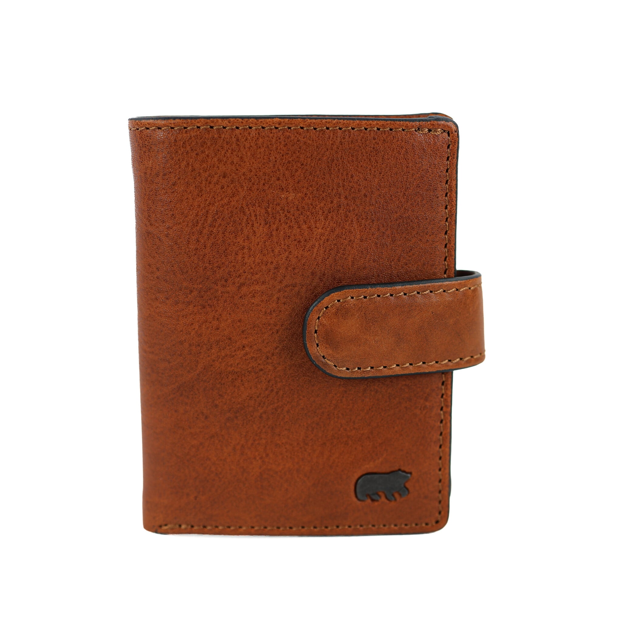 Bear Design Bear Design Pietro 10cc portemonnee met cardprotector cognac