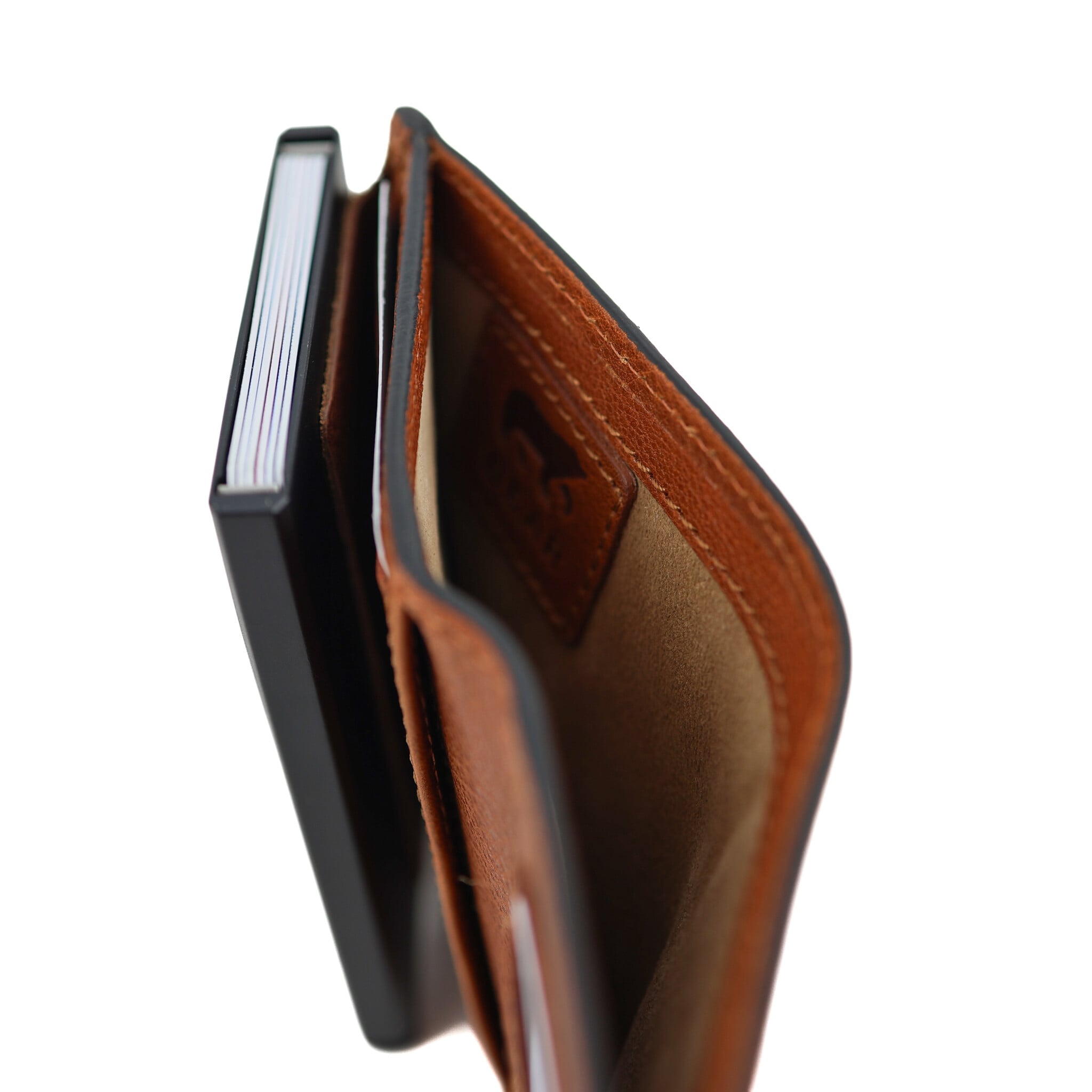 Bear Design Bear Design Pietro 10cc portemonnee met cardprotector cognac