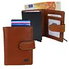 Bear Design Pietro 10cc portemonnee met cardprotector cognac