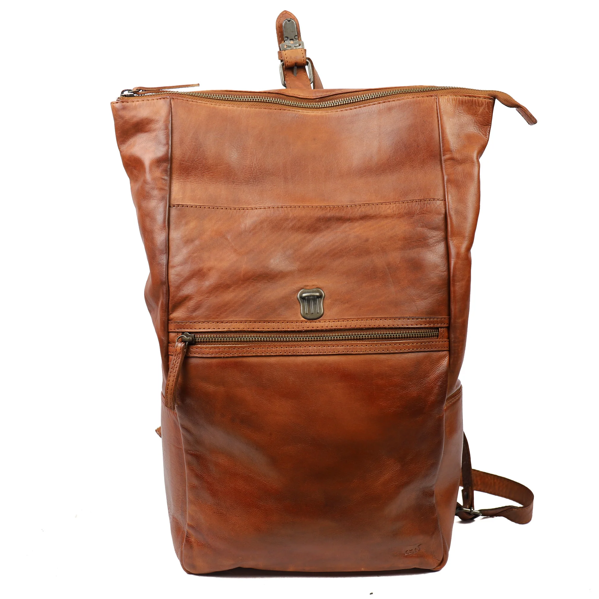 Bear Design Bear Design Rick 14" laptop rolltop-rugtas cognac