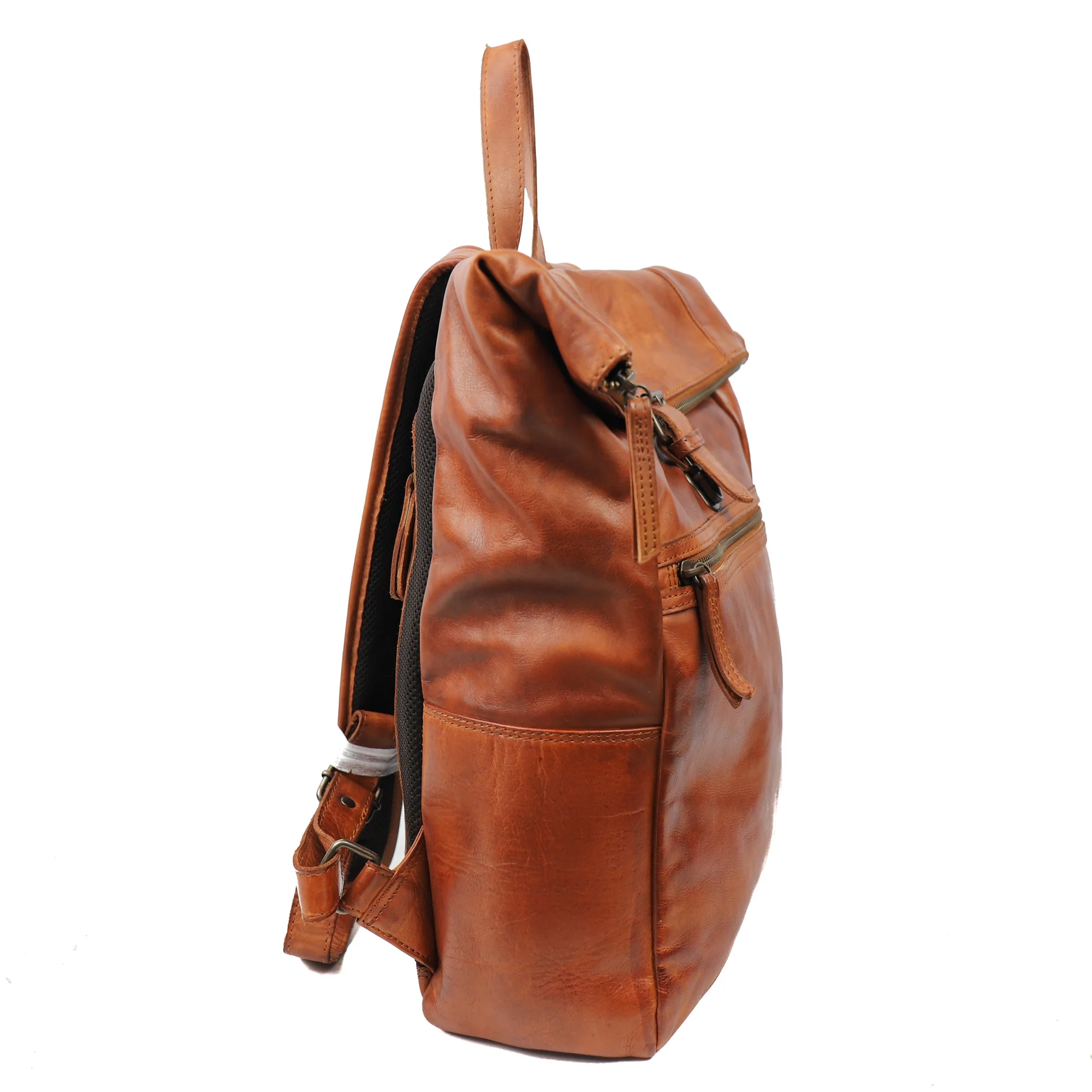 Bear Design Bear Design Rick 14" laptop rolltop-rugtas cognac