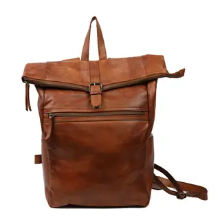 Bear Design Bear Design Rick 14" laptop rolltop-rugtas cognac