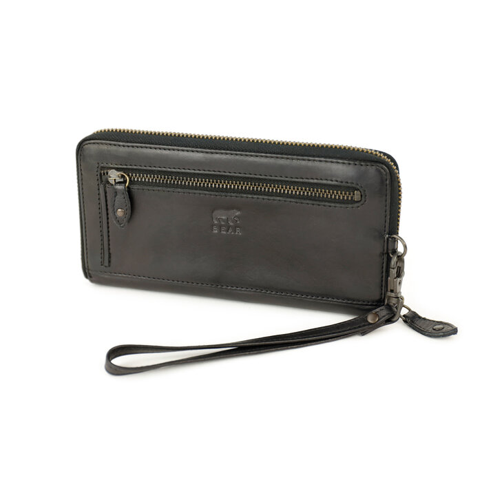 Bear Design Bear Design Sofie 8cc RFID ritsportemonnee-clutch zwart