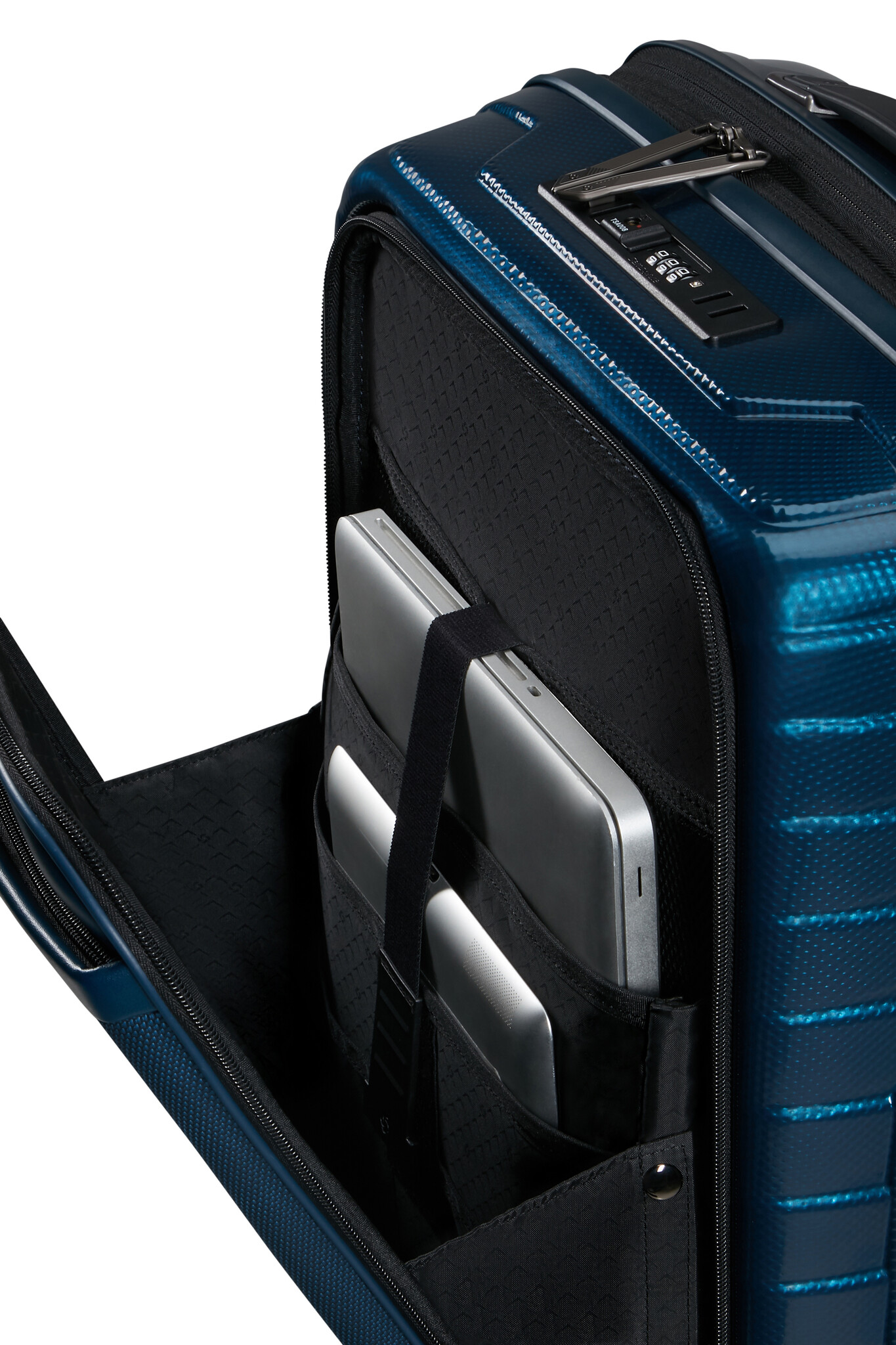 Samsonite Samsonite Proxis 16"-55cm EXP easy access handbagage koffer petrol blue