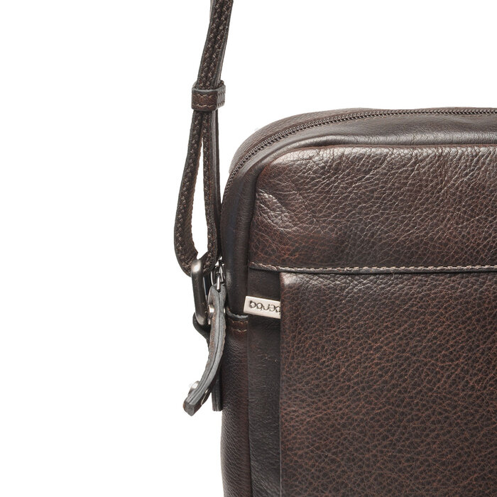 Berba Berba Lucca reporter-crossbody-schoudrtas chocolate
