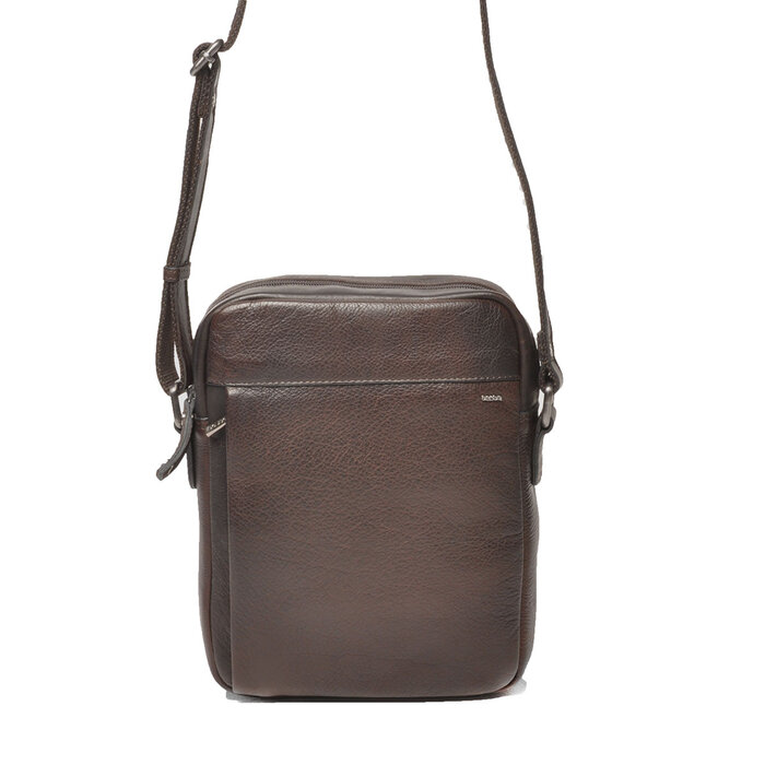 Berba Berba Lucca reporter-crossbody-schoudrtas chocolate