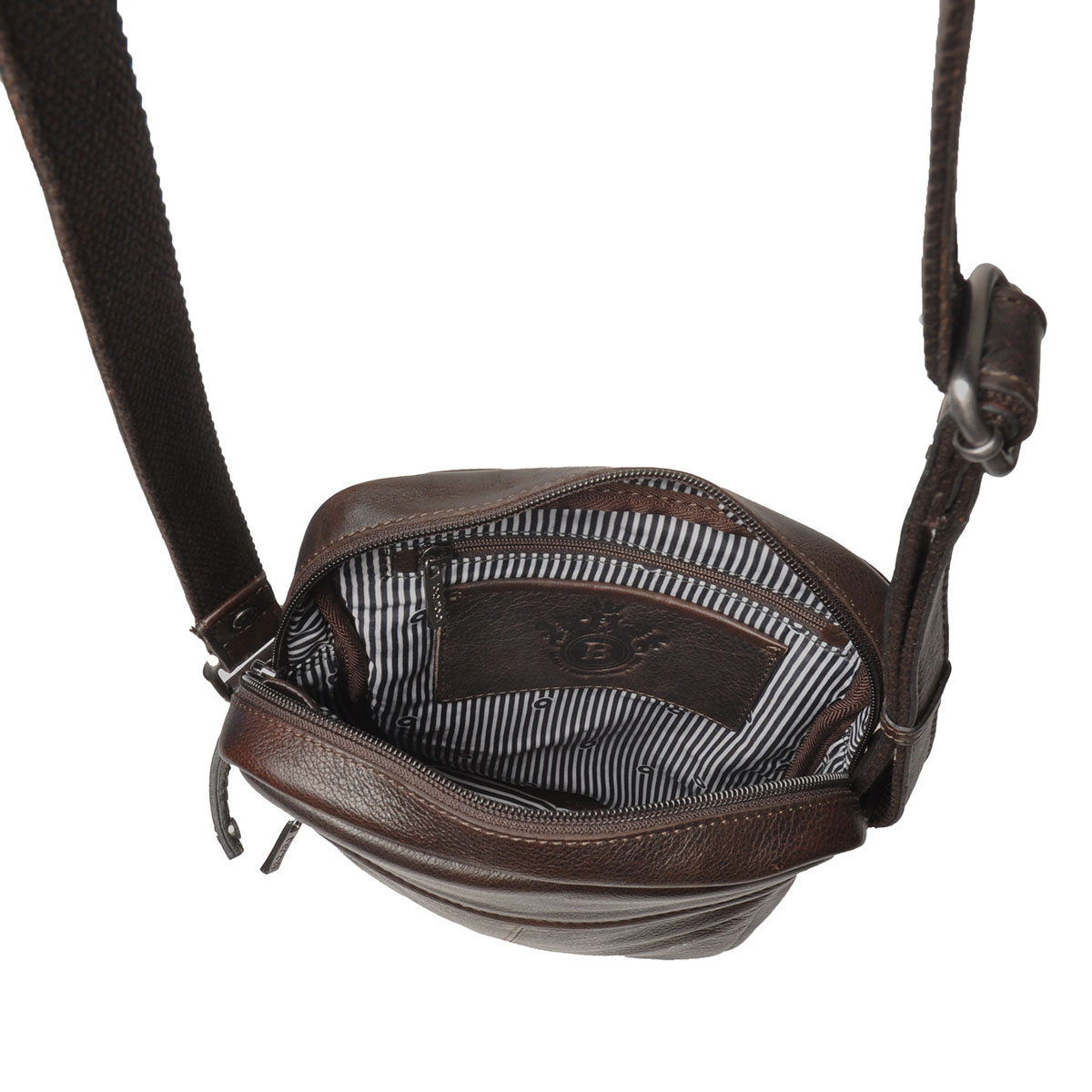 Berba Berba Lucca reporter-crossbody-schoudrtas chocolate