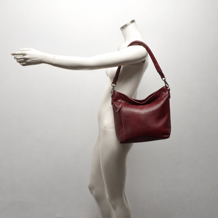 Berba Berba Lucca Bucket Bag schoudertas cherry