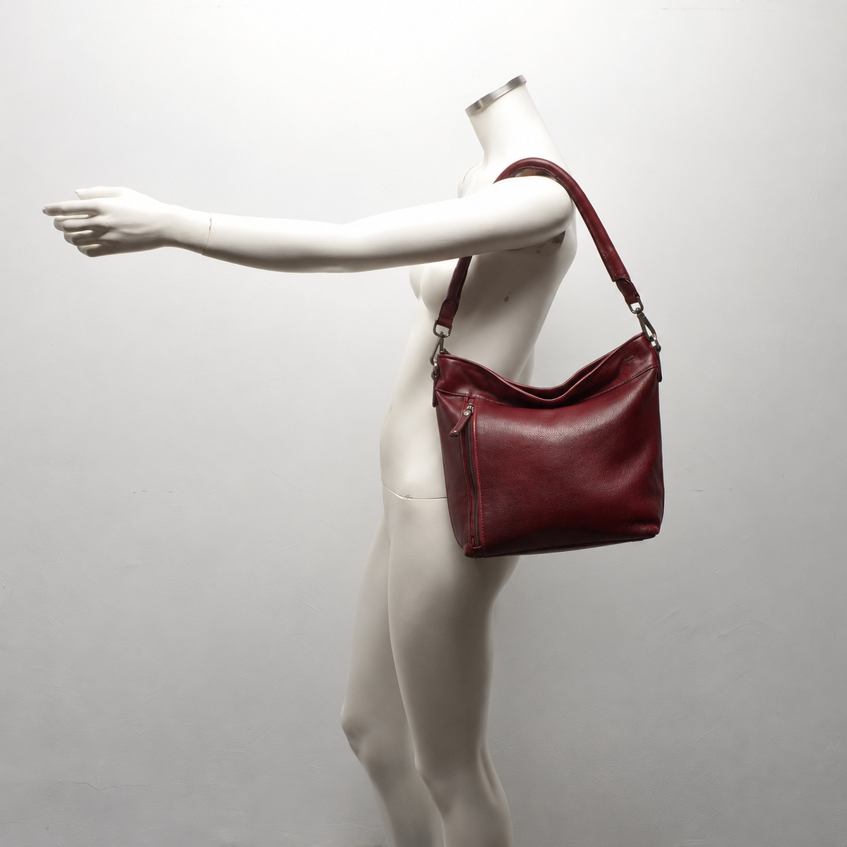 Berba Berba Lucca Bucket Bag schoudertas cherry