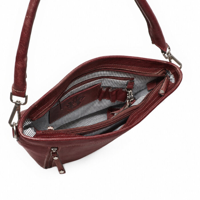 Berba Berba Lucca Bucket Bag schoudertas cherry