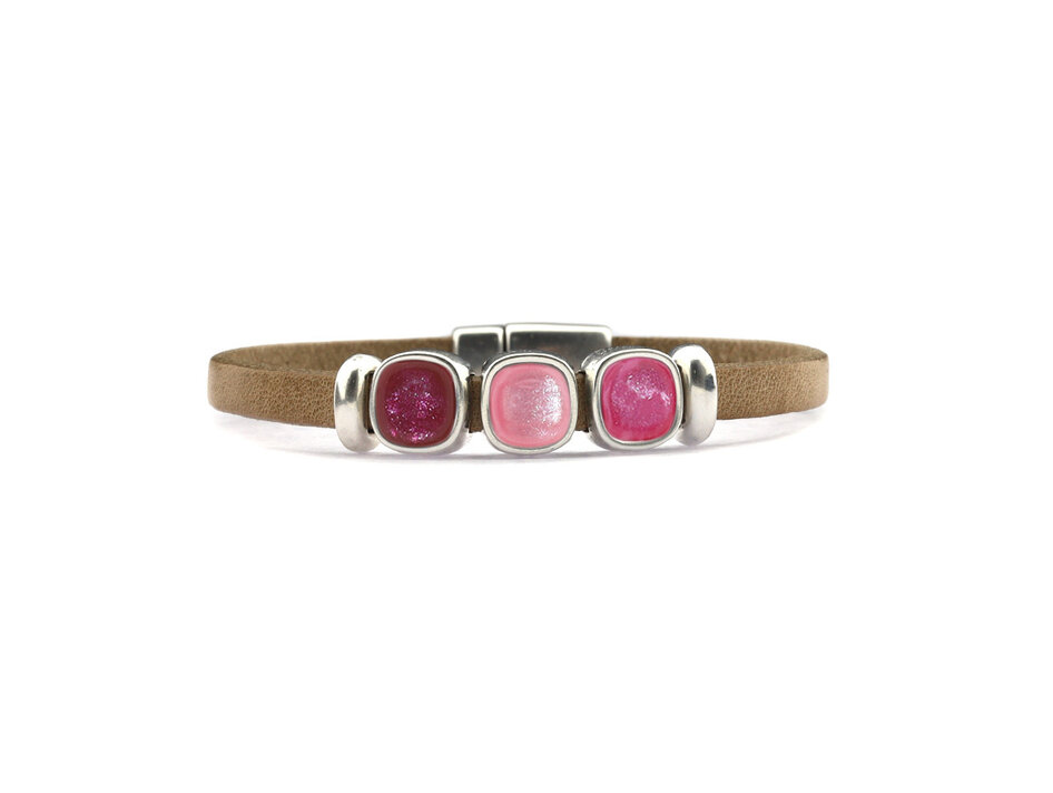 Ernest Horloge Armband Bliss Beige Silver Nude 2 - Jewels & Lifestyle