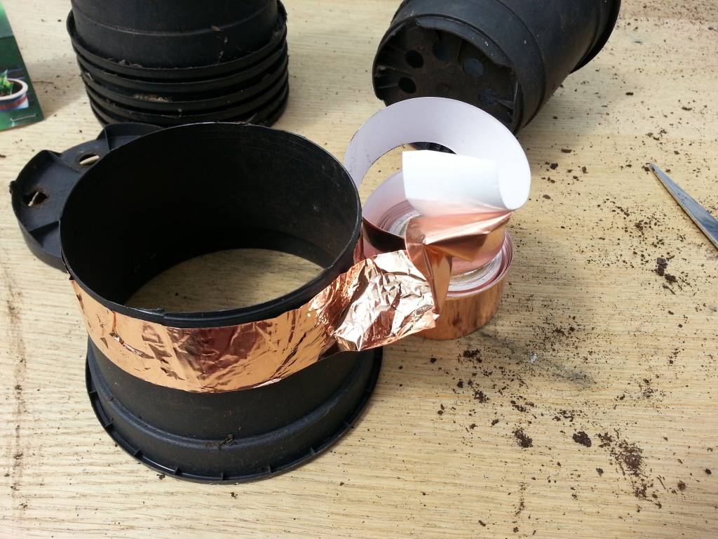 Anti Slakken Tape, zorgt voor slak vrije bloempotten!