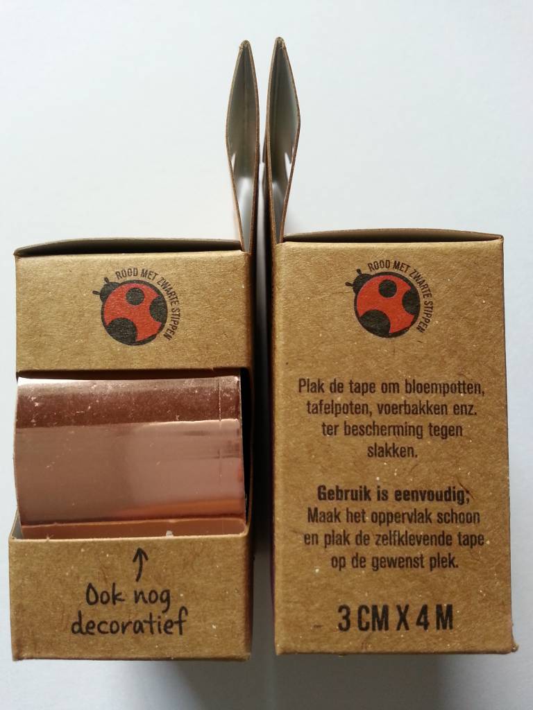 Anti Slakken Tape, zorgt voor slak vrije bloempotten!