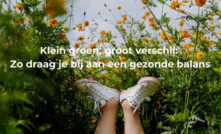 Klein groen, groot verschil:  Zo draag je bij aan een gezonde balans