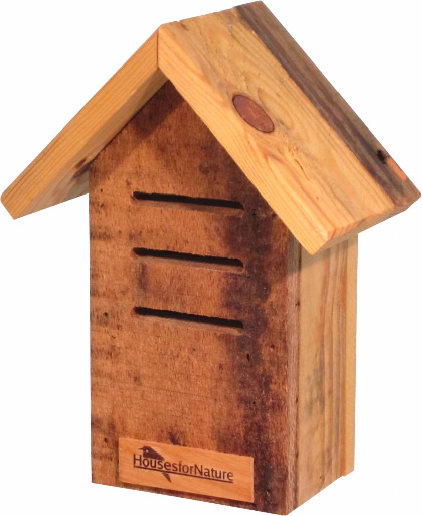 Huisje voor lieveheersbeestjes recht, gerecycled hout