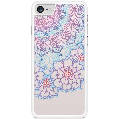 iPhone 7 hoesje - Red & blue floral