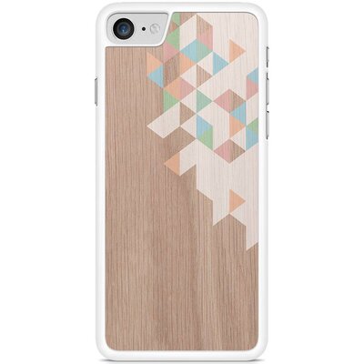 iPhone 7 hoesje - Geo blocks on wood
