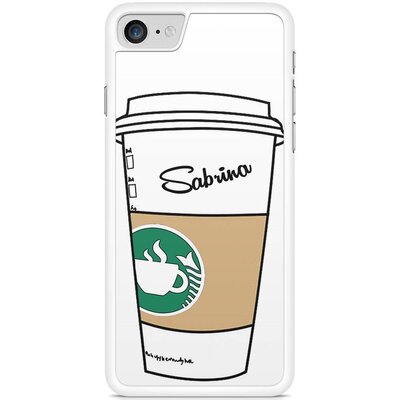iPhone 7 hoesje - Koffiebeker met naam