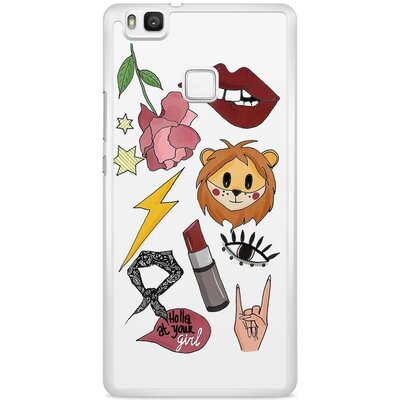 Huawei P9 Lite hoesje - Rebel patches