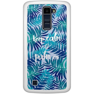 LG K10 hoesje - Keep calm and palm on