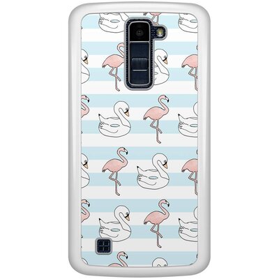 LG K10 hoesje - Flamingos x swans