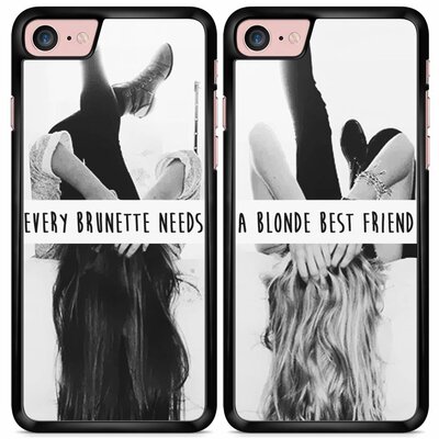 Blonde en brunette best friend