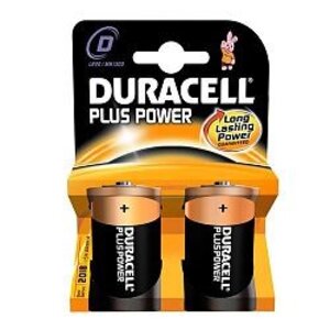 DURACELL PLUS POWER 2-PACK D