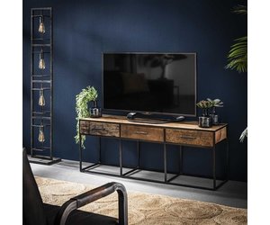 Welp Industrieel houten tv-meubel Liam 3 lades | LAAGSTE PRIJS GARANTIE JP-29