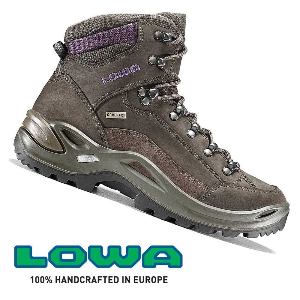 Lowa Renegade GTX Mid Slate Blackberry Wandelschoenen Dames Lowa Renegade GTX Mid Slate Blackberry Wandelschoenen Dames