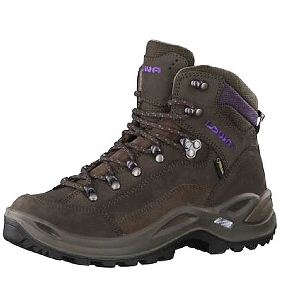Lowa Renegade GTX Mid Slate Blackberry Wandelschoenen Dames Lowa Renegade GTX Mid Slate Blackberry Wandelschoenen Dames