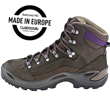 Lowa Renegade GTX Mid Slate Blackberry Wandelschoenen Dames Lowa Renegade GTX Mid Slate Blackberry Wandelschoenen Dames