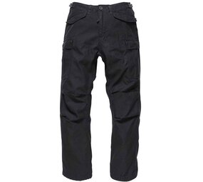 Vintage Industries M65 Heavy Satin Pants Black Outdoorbroek Heren Vintage Industries M65 Heavy Satin Pants Black Outdoorbroek Heren