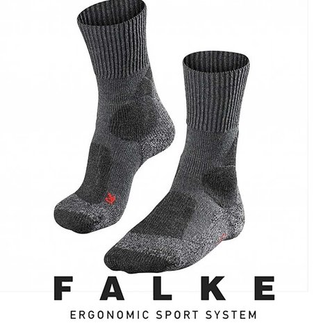 Falke TK1 Adventure Asphalt Wandelsokken Dames Falke TK1 Adventure Asphalt Wandelsokken Dames