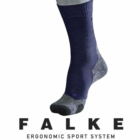 Falke TK2 Cool Marine Wandelsokken Heren Falke TK2 Cool Marine Wandelsokken Heren