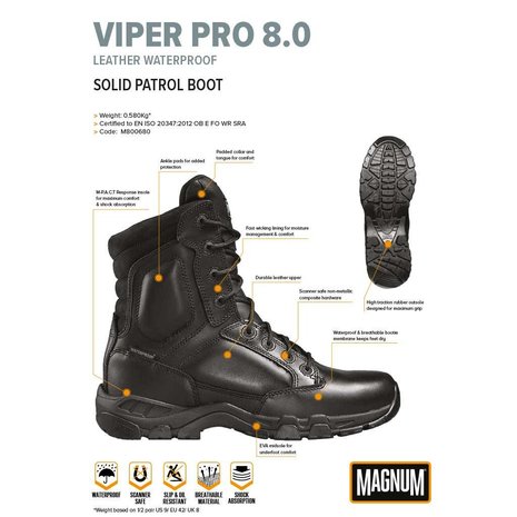 Magnum Viper Pro 8.0 Leer WP Legerkisten Magnum Viper Pro 8.0 Leer WP Legerkisten