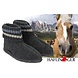 Haflinger Paul Graphit Wol Pantoffels - Sloffen Haflinger Paul Graphit Wol Pantoffels - Sloffen
