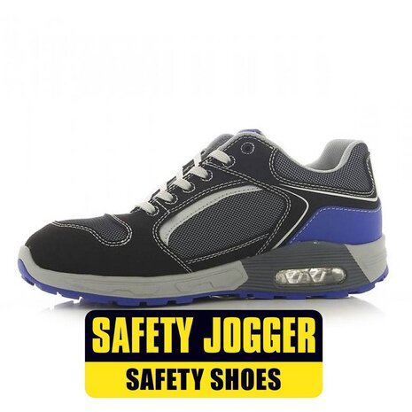 Safety Jogger Raptor S1P Zwart Blauw Werkschoenen Safety Jogger Raptor S1P Zwart Blauw Werkschoenen