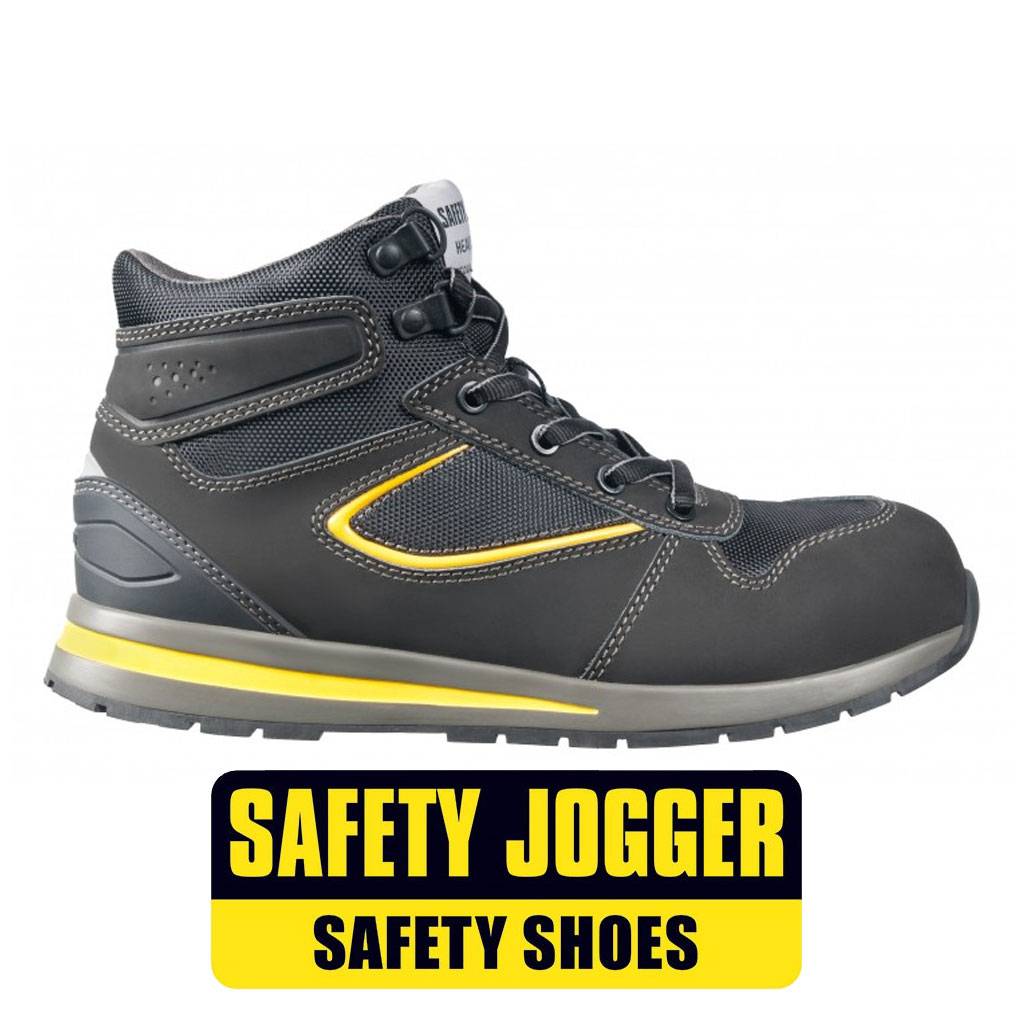 Safety Jogger Speedy S3 Zwart Geel Werkschoenen Uniseks