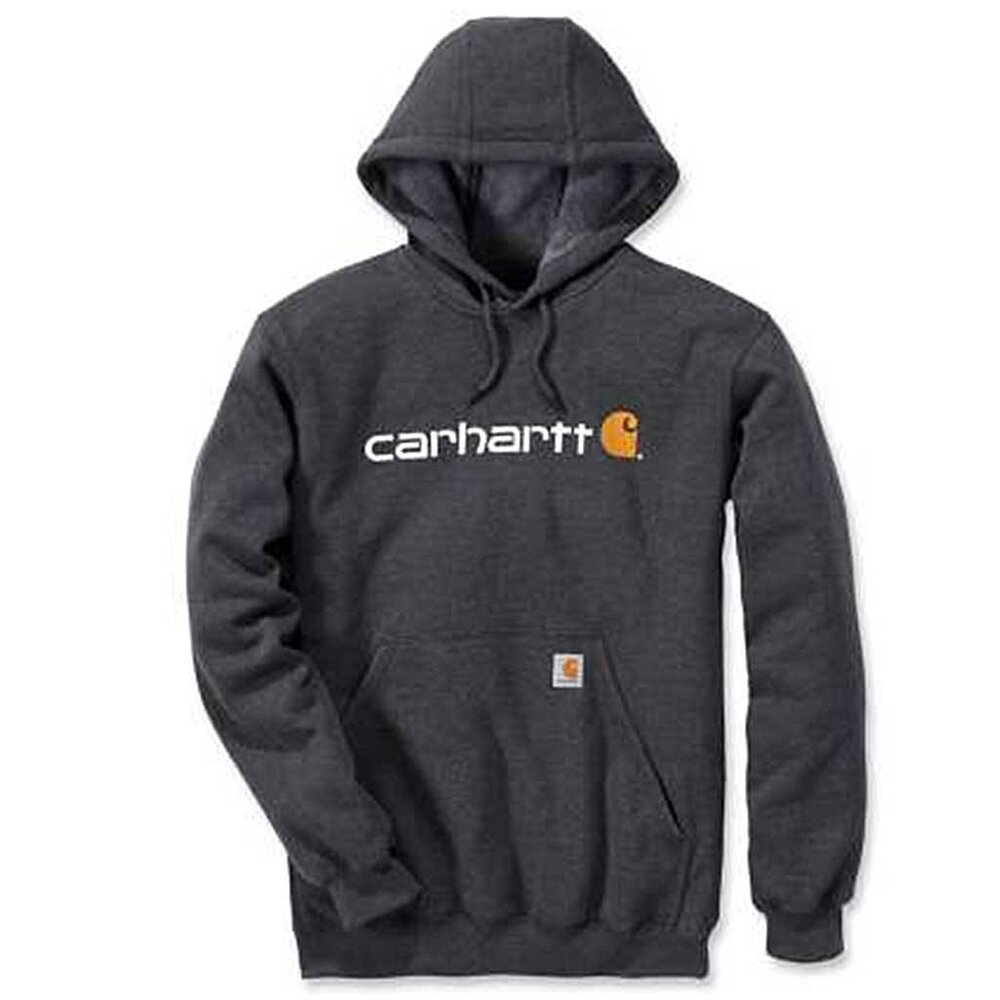 Carhartt Marquette Logo Carbon Heather Sweatshirt Heren